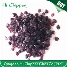 Crushed Dark Purple Glass Chips